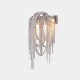 Sophia Modern Aluminum Chain Tassel Wall Sconce - YhLamps
